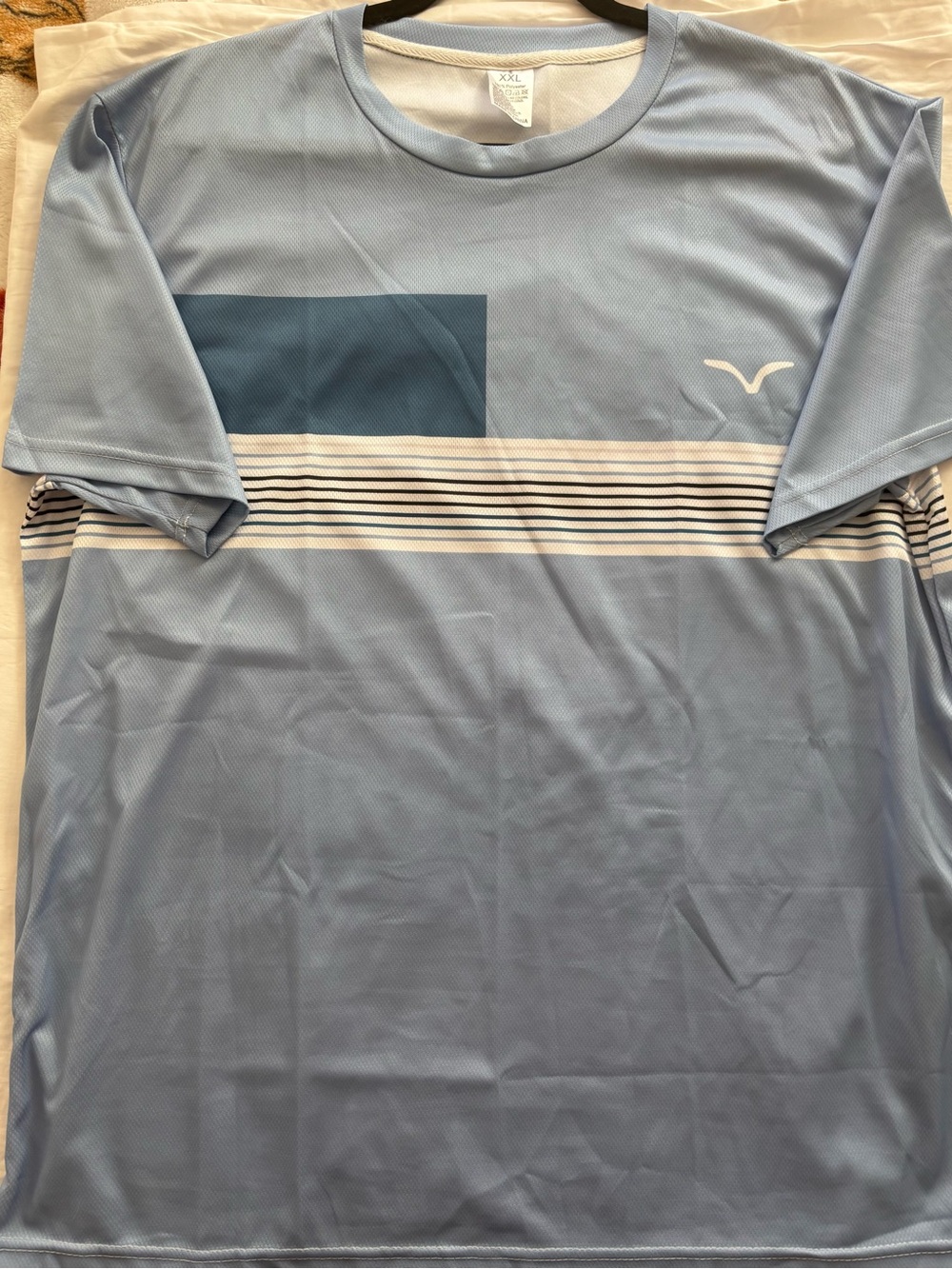 3 for $6 Light Blue Men’s Crew Neck Performance Shirt